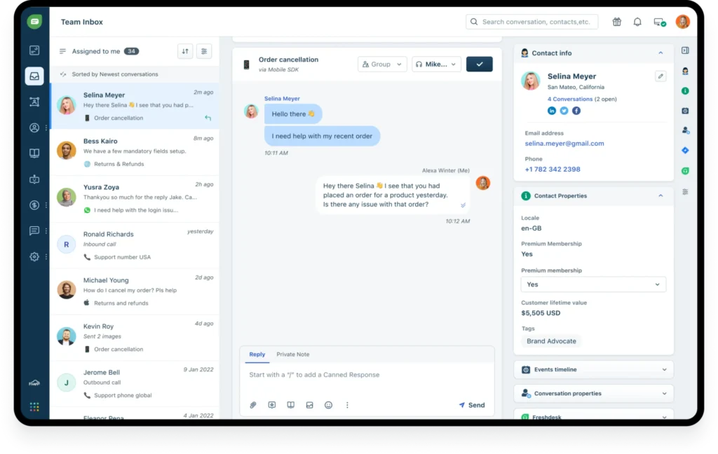 Freshchat: Conversas mais inteligentes, clientes mais satisfeitos