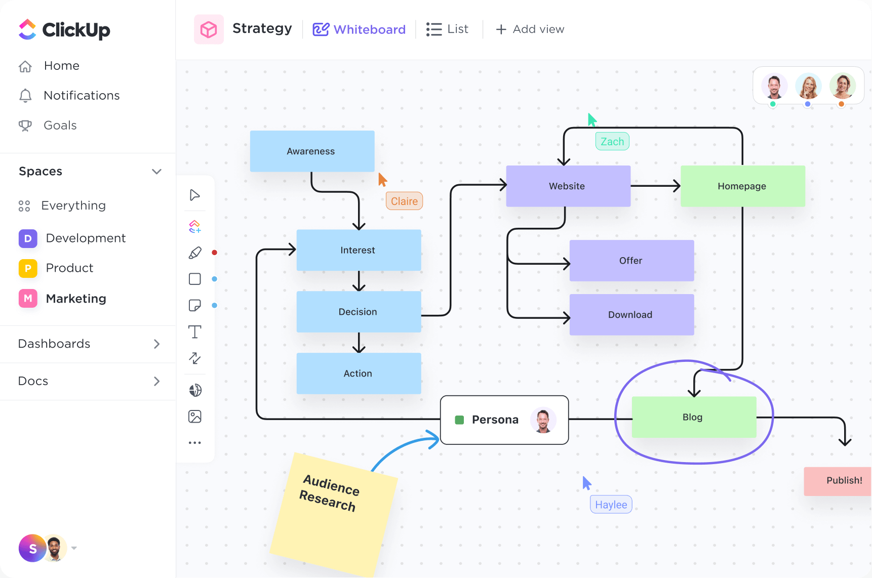 Clickup Organize, controle e entregue projectos de forma eficiente.